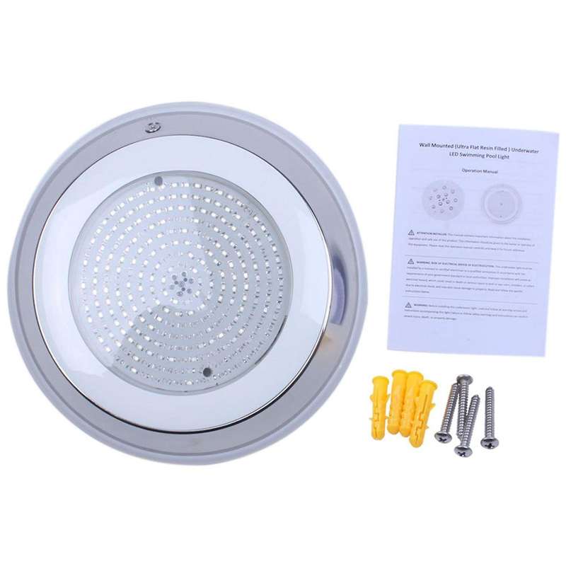 18w Stainless+pc Filled Led Swimming Pool Lights Rgb Multi-color 12v