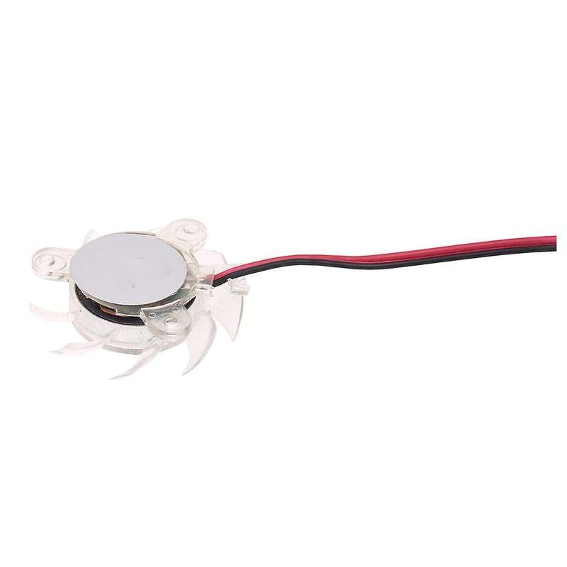 3 X 35mm 12v Clear Plastic Computer Vga Video Cooler Card Cooling Fan