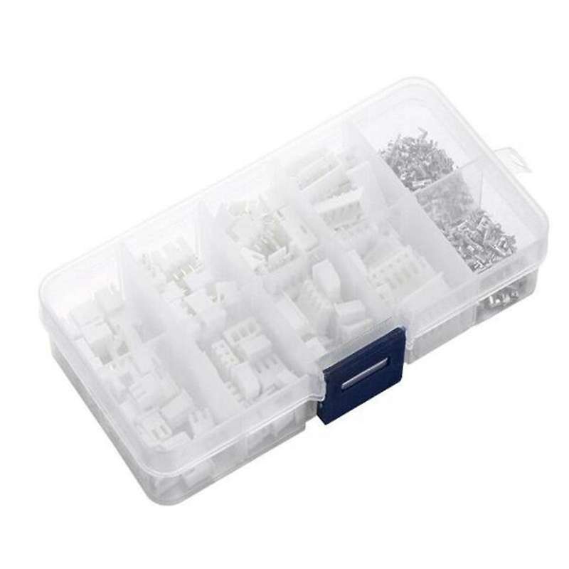 230pcs Xh2.54 2p 3p 4p 5 Pin 2.54mm Pitch Terminal Kit / Housing