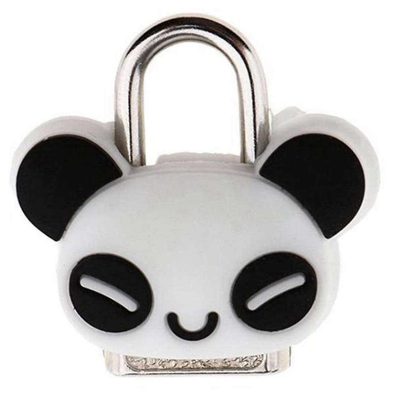 Serrure De Securite Mini Cadenas Bande Dessinee Verrou Avec Cle-panda