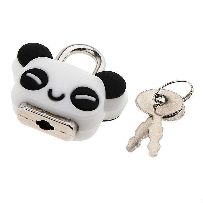 Serrure De Securite Mini Cadenas Bande Dessinee Verrou Avec Cle-panda