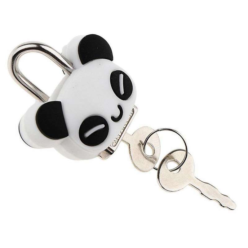 Serrure De Securite Mini Cadenas Bande Dessinee Verrou Avec Cle-panda