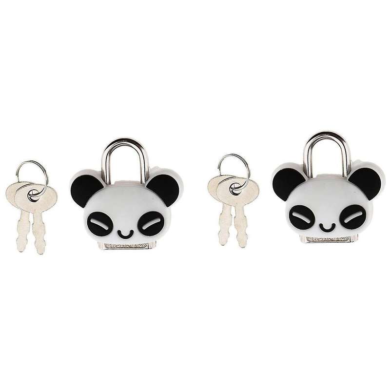 Serrure De Securite Mini Cadenas Bande Dessinee Verrou Avec Cle-panda
