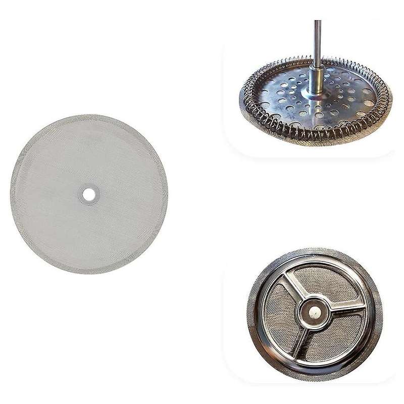French Press Replacement Filter Screen Reusable Stainless Steel Mesh