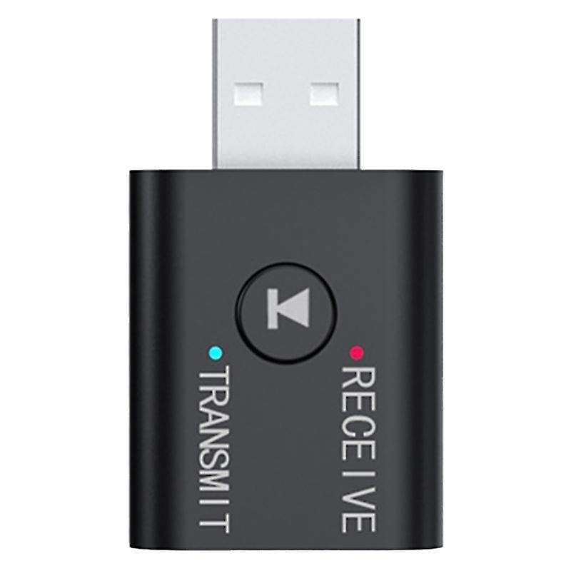 Portable Bluetooth 5.0 Transmitter Receiver 3.5mm Aux Usb Mini 2 In 1