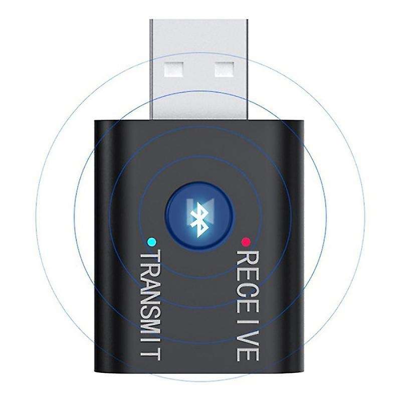 Portable Bluetooth 5.0 Transmitter Receiver 3.5mm Aux Usb Mini 2 In 1