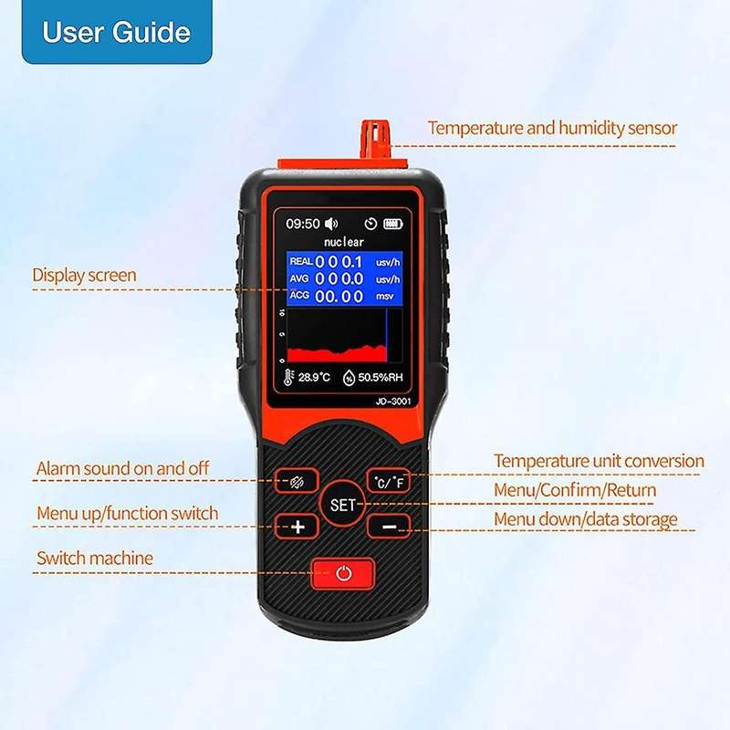 Jd3001 Nuclear Radiation Detector Counter Contamination Monitor