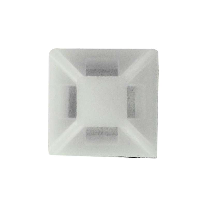 Self-adhesive Plastic Wire Bundle Holder 3mm Cable Tie Mount Base 100pcs