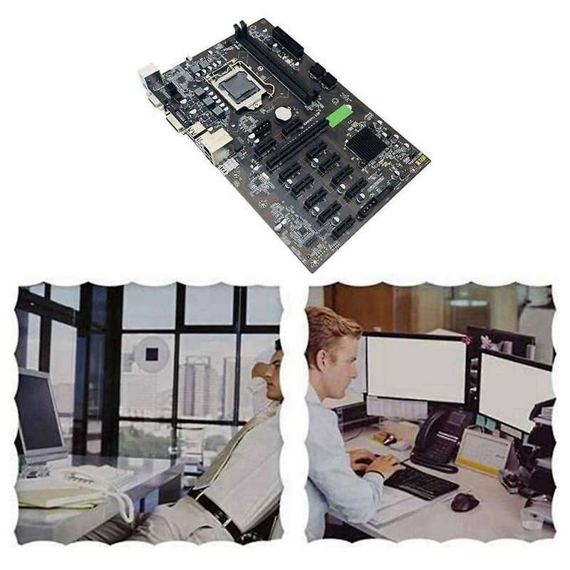 B250 Btc Mining Motherboard Lga 1151 with Ssd 128g for Miner Mining