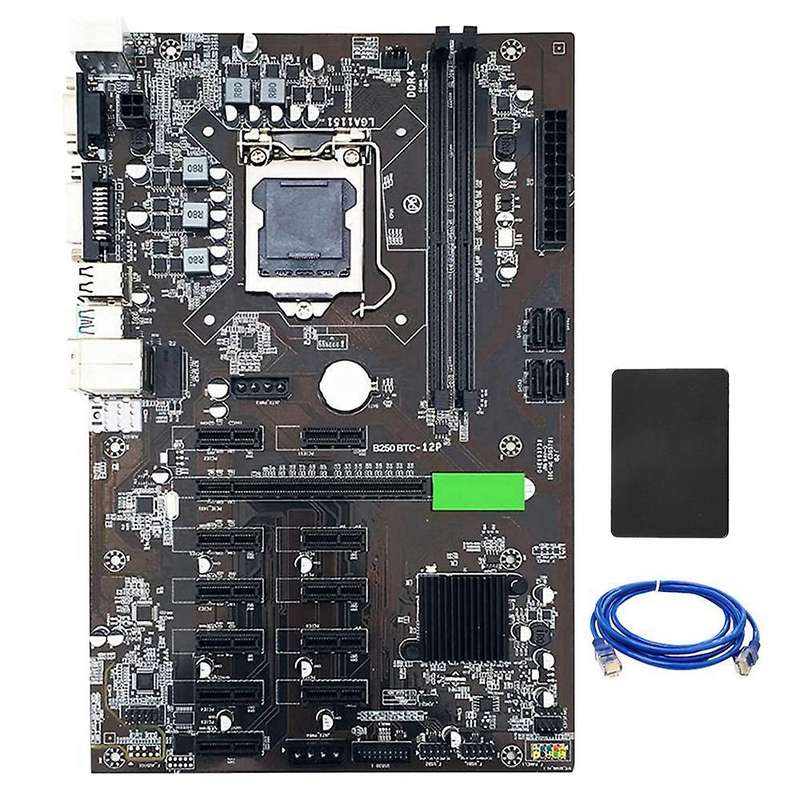 B250 Btc Mining Motherboard Lga 1151 with Ssd 128g for Miner Mining