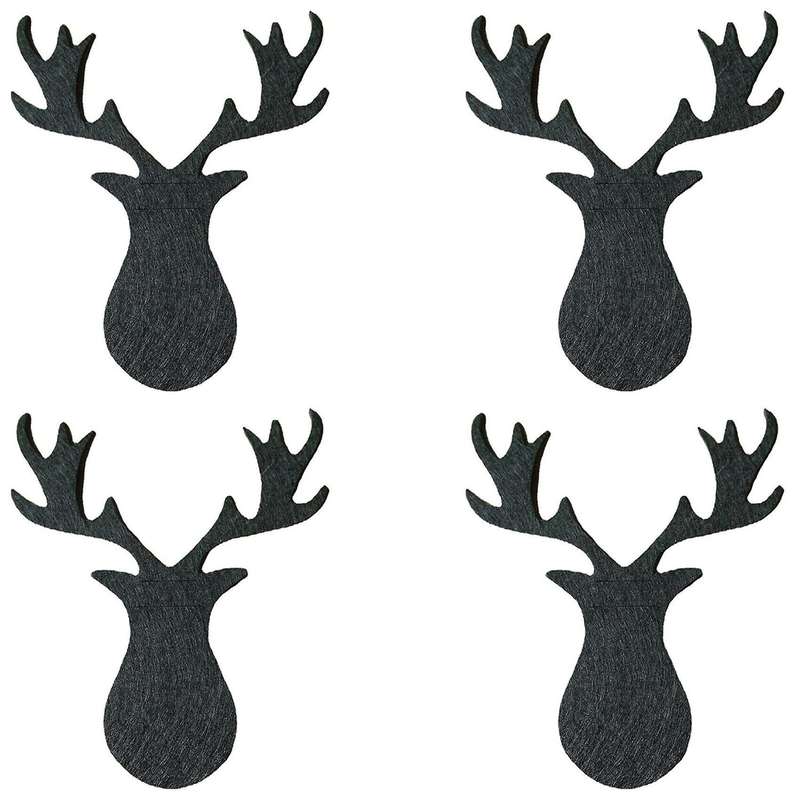 Set Of 4 Christmas Cutlery Bags for Christmas Party Decorations