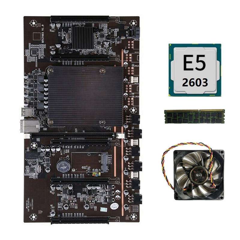X79 H61 Btc Motherboard Lga 2011 Support 3060 3070 3080 Graphics Card