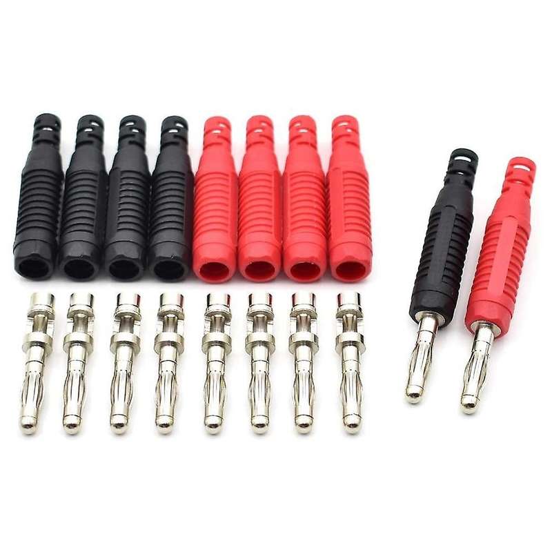 10pcs 4mm Diy Banana Plug Male Connectors Adapters for Multimeter