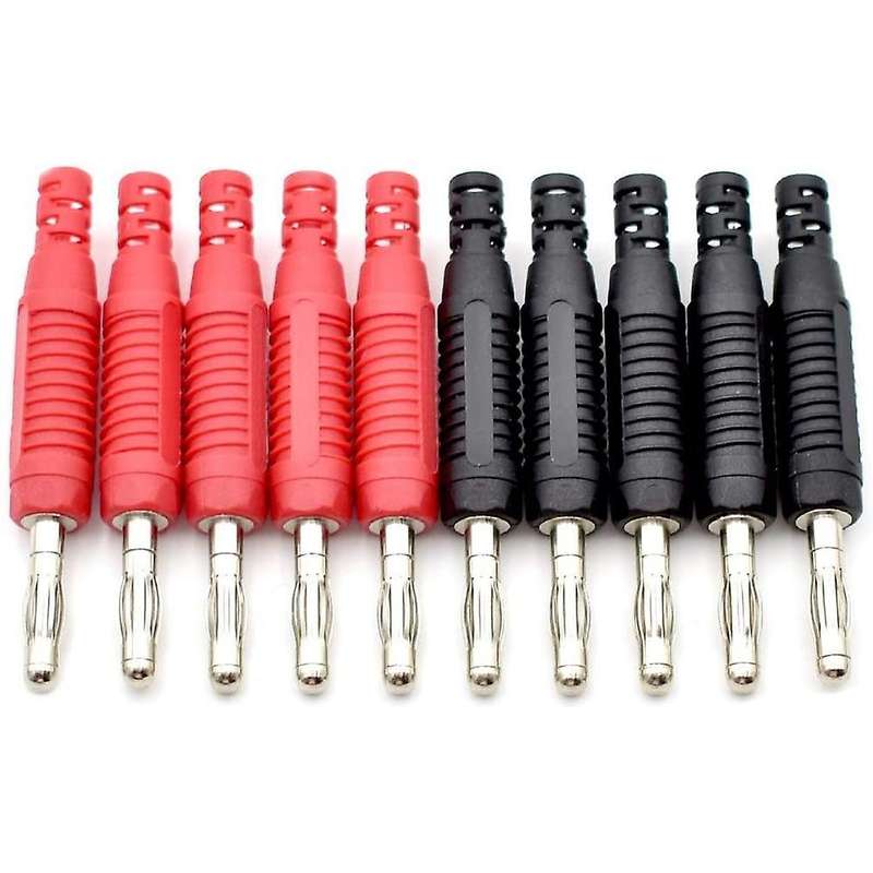 10pcs 4mm Diy Banana Plug Male Connectors Adapters for Multimeter