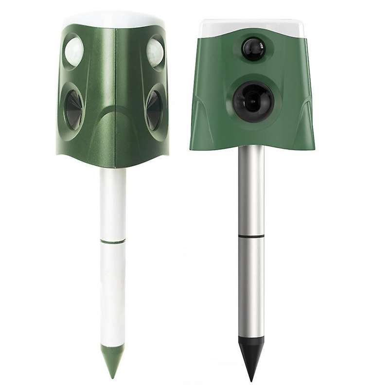 Solar Animal Repeller, Animal Deterrent with Motion Sensor and Lights
