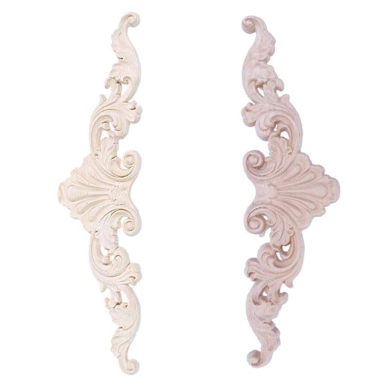 Wood Carved Corner Onlay Applique Frame Decor Type:20x5cm