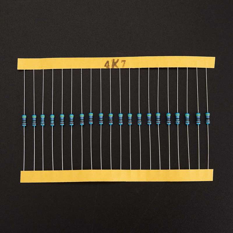 600 Pcs 30 Kinds Each Value Metal Film Resistor Pack 1/4w 1%