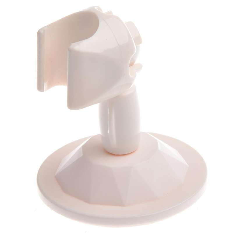New White Wall Attachable Shower Head Holder Bathroom Vacuum Suction Cup