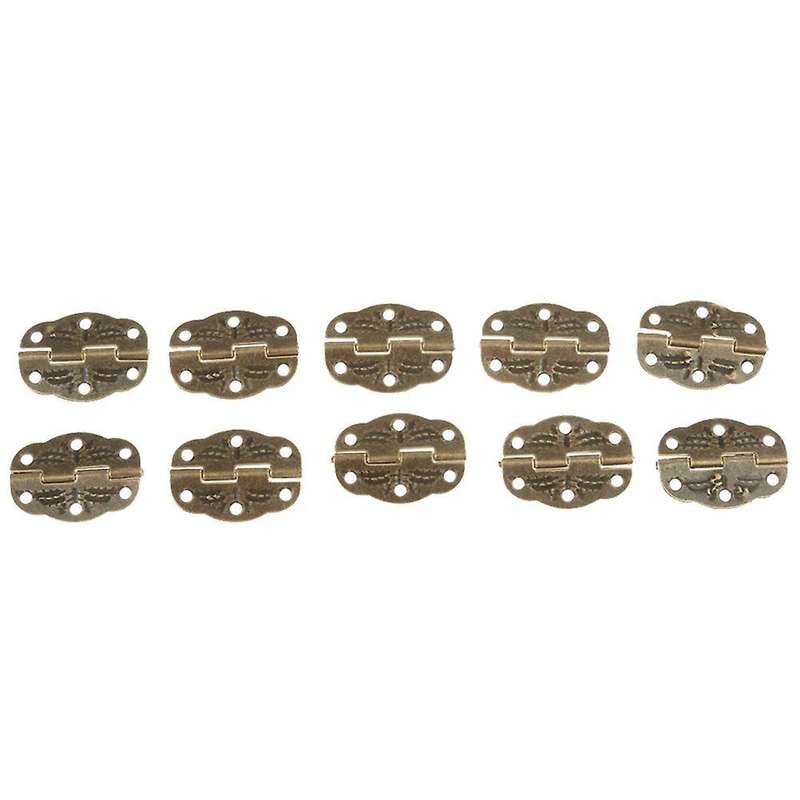10pcs Antique Bronze Alloy Hinge for Diy Crafts Small Drawer