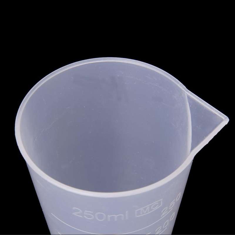 250ml Kitchen Laboratory Plastic Measurement Beaker Measuring Cup