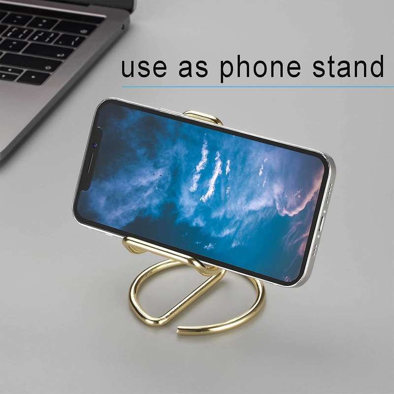 Business Card Holder for Desk, Metal Business Card Stand (gold)