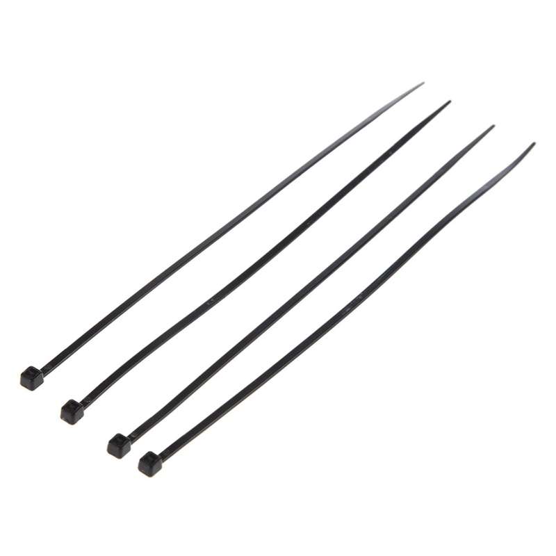 8 Inch Plastic Cable Zip Ties 100-pack (black)