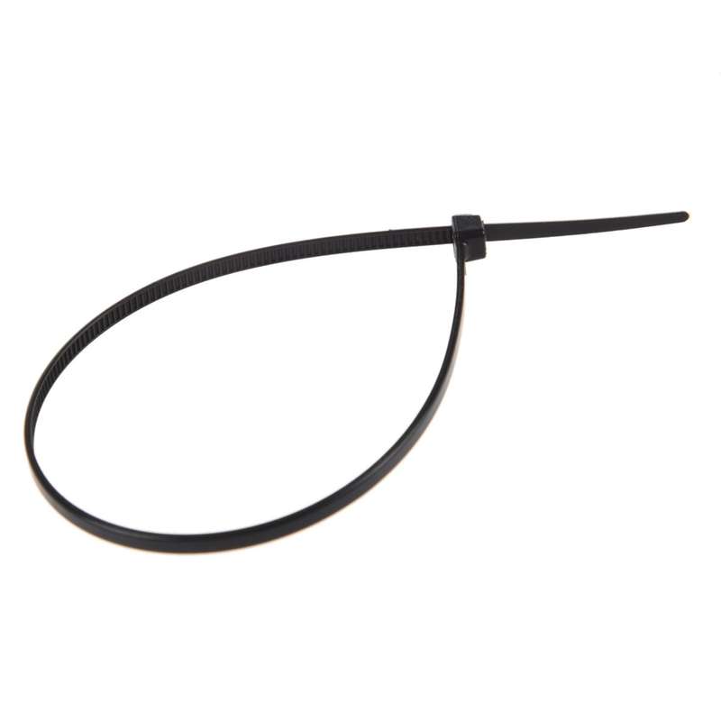 8 Inch Plastic Cable Zip Ties 100-pack (black)