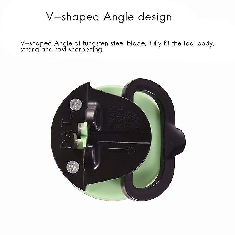 Fasola Kitchen Sharpener Sharpening Tool with Suction Pad,green