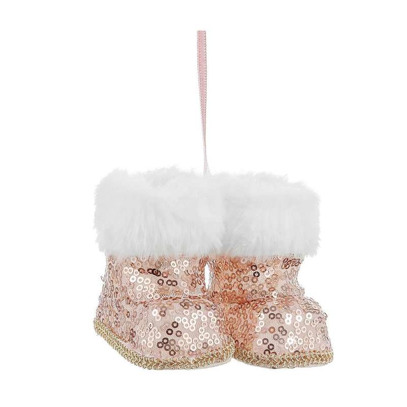 Christmas Plush Boot Shoe Toy Xmas Tree Hanging Pendant Ornaments, B