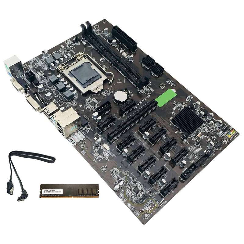 B250c Btc Mining Motherboard with Ddr4 2133mhz 4g Ram+sata