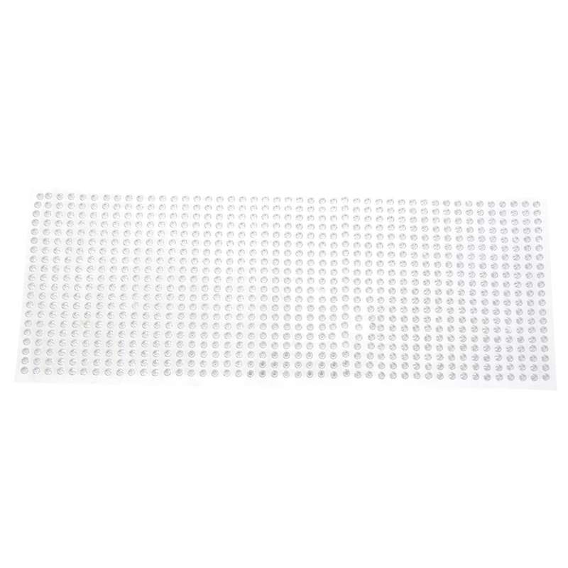 Sticker 750 Pcs / Set 3mm Diy Rhinestone Stickers Silver