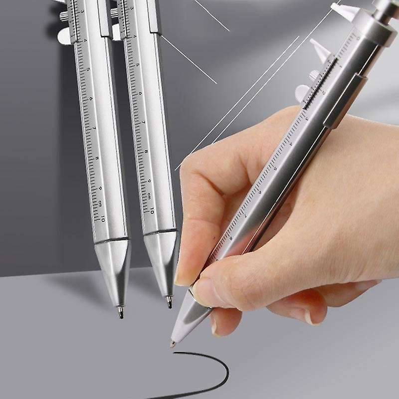 5pcs 1.0mm Gel Vernier Caliper Roller Ball Pen Stationery Blue Ink