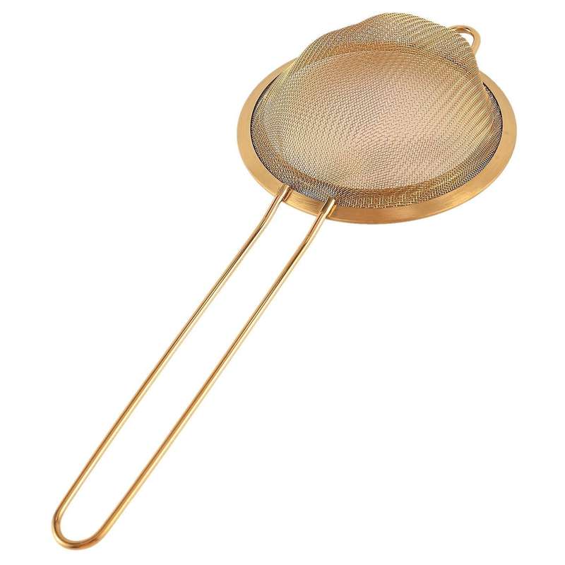 Stainless Steel Fine Mesh Oil Strainer Golden Sieve Colanders S