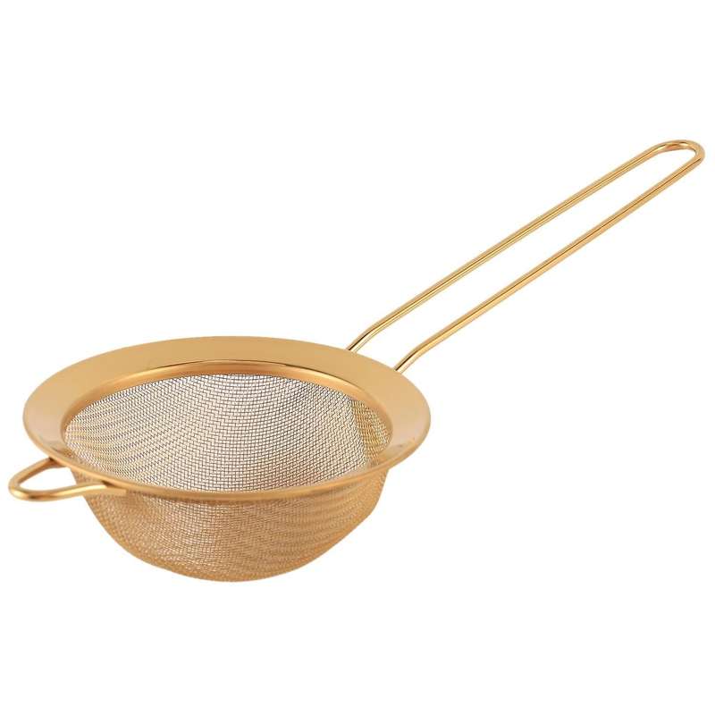 Stainless Steel Fine Mesh Oil Strainer Golden Sieve Colanders S