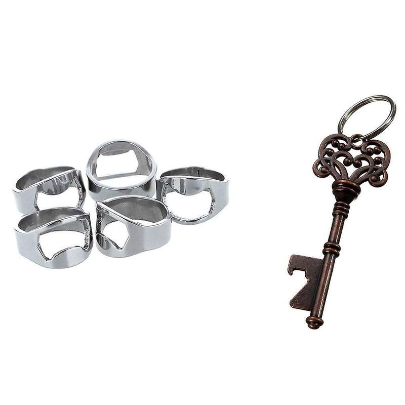 Antique Key Shaped Wine Beer Bottle Opener Bar Tool: Bronze