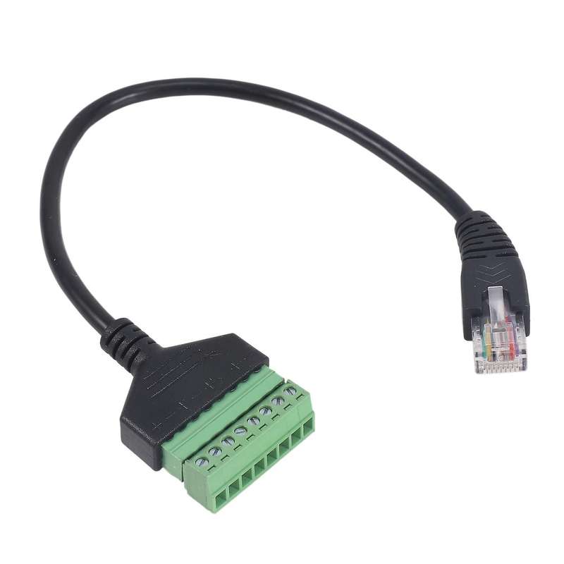 Rj45 Male to 8 Pin Extension Cable for Cat5/6/7 Ethernet Extender Av