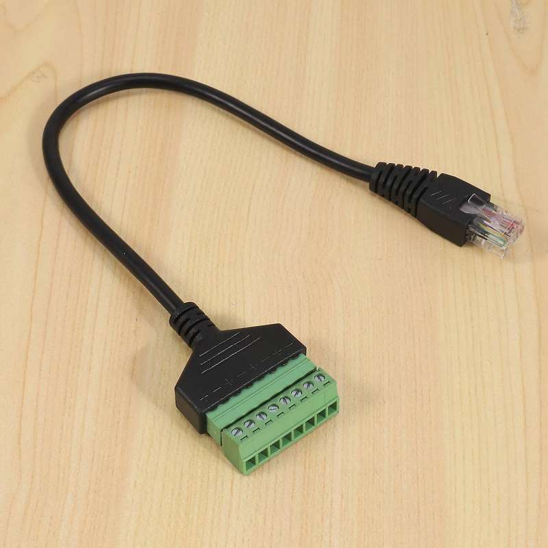 Rj45 Male to 8 Pin Extension Cable for Cat5/6/7 Ethernet Extender Av