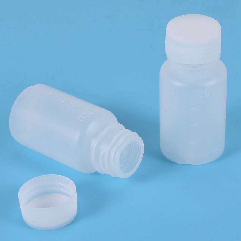 5stueck 20ml Weisser Mini Travel Leere Plastik Alkohol Alkoholflasche