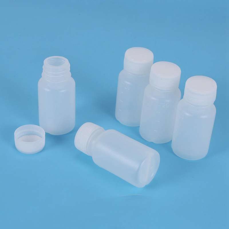5stueck 20ml Weisser Mini Travel Leere Plastik Alkohol Alkoholflasche