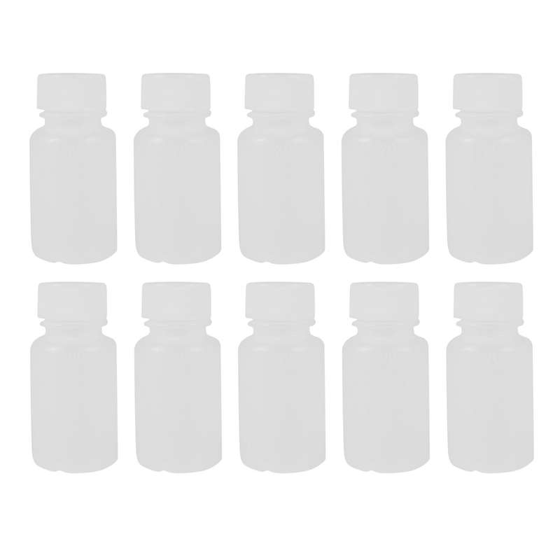 5stueck 20ml Weisser Mini Travel Leere Plastik Alkohol Alkoholflasche