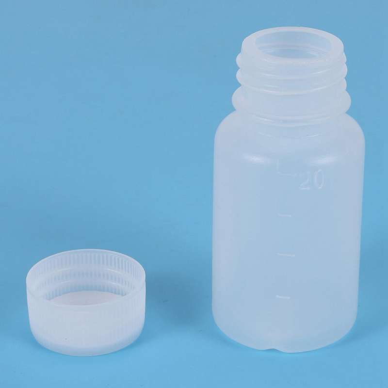 5stueck 20ml Weisser Mini Travel Leere Plastik Alkohol Alkoholflasche