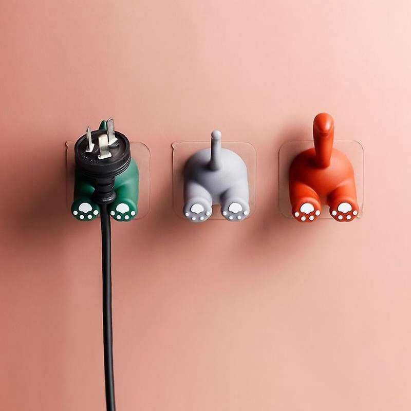 Animal Tail Toothbrush Wall Rack Children Brush Teeth Bathroom,c