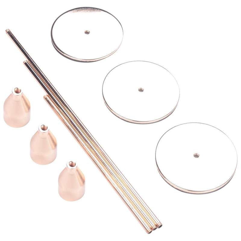 15pcs Chinese Style Metal Candle Holders Simple Golden