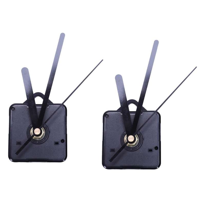 2x Quartz Movement Wall Clock Movement Silent Mode Repair Kit