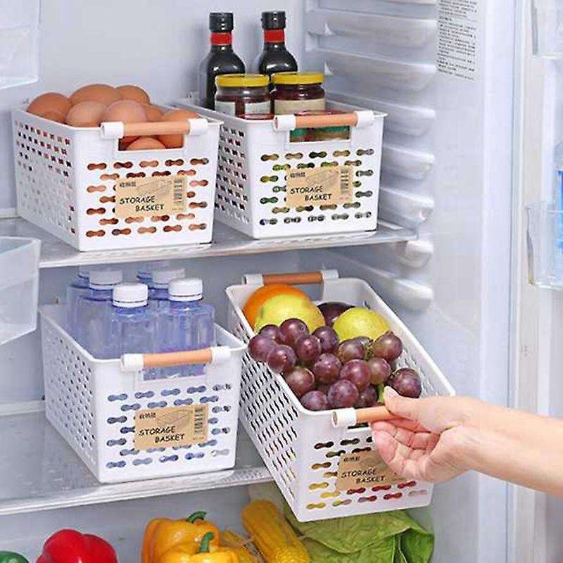 Kitchen Storage Basket Vegetable for Organizers Storage Box, Black