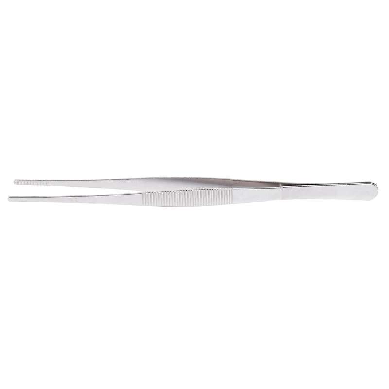 Hospital Home Stainless Steel Straight Tweezers Forceps Handy Tool