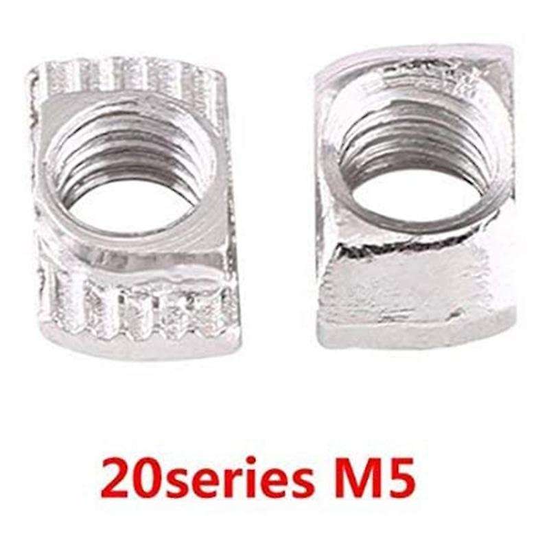 50 Pcs M5 T-slot Nut 2020 Series Aluminum Profile (m5 X 10 X 6mm)