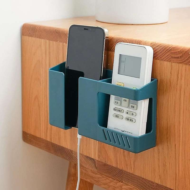 Wall-mounted Storage Box Mobile Phone Remote Control Storage Rack-4