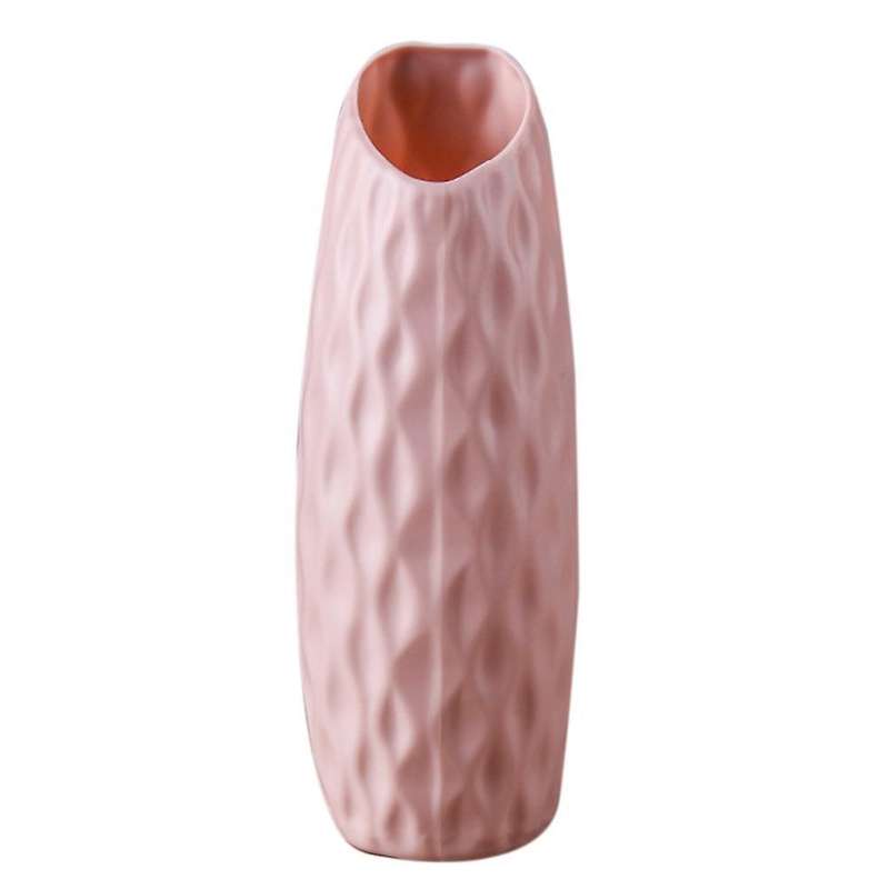 Nordic Plastic Vase Anti-drop Simple Flower Vase Imitation,pink