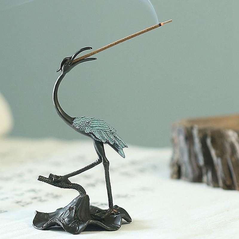 Crane Incense Stick Incense Burners Stick Cone Censer Incense Stand A